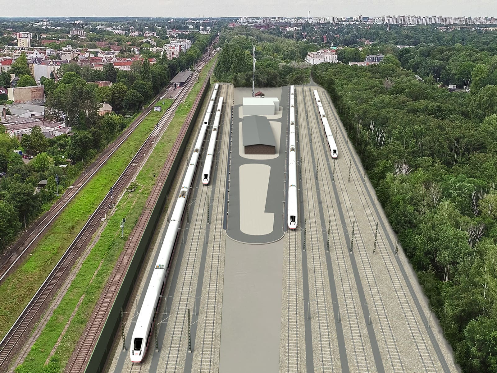 ICE-Boxenstopp in Berlin-Schönholz ICE-Boxenstopp in Berlin-Schönholz